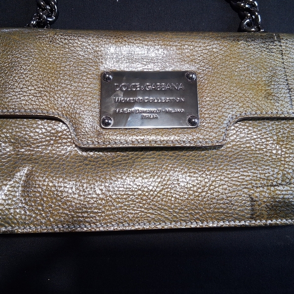 Dolce & Gabbana  MISS BELLE AMIE Gold and Silver Clutch with Elegant Design - Picture 4 of 12